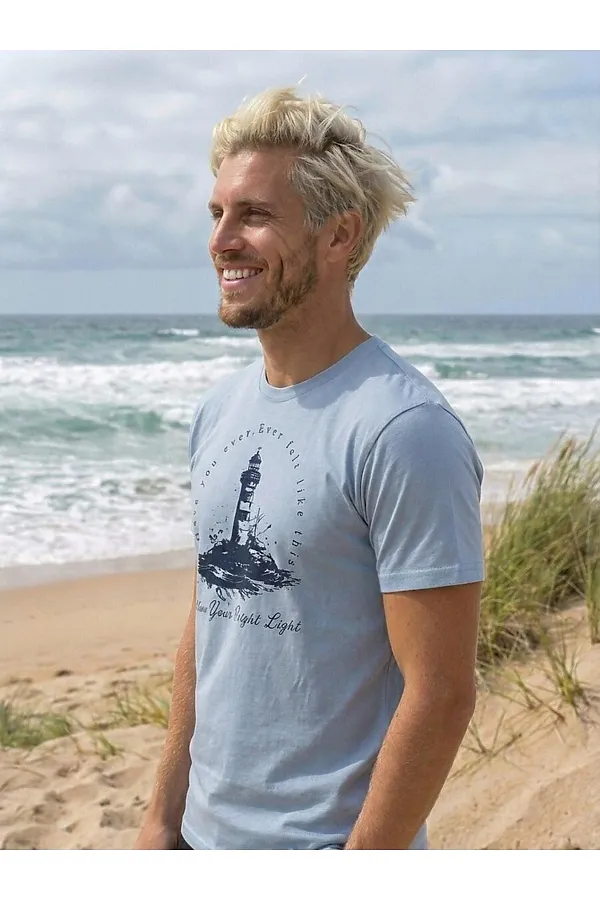 Футболка F5, пастельно-голубой - фото 2