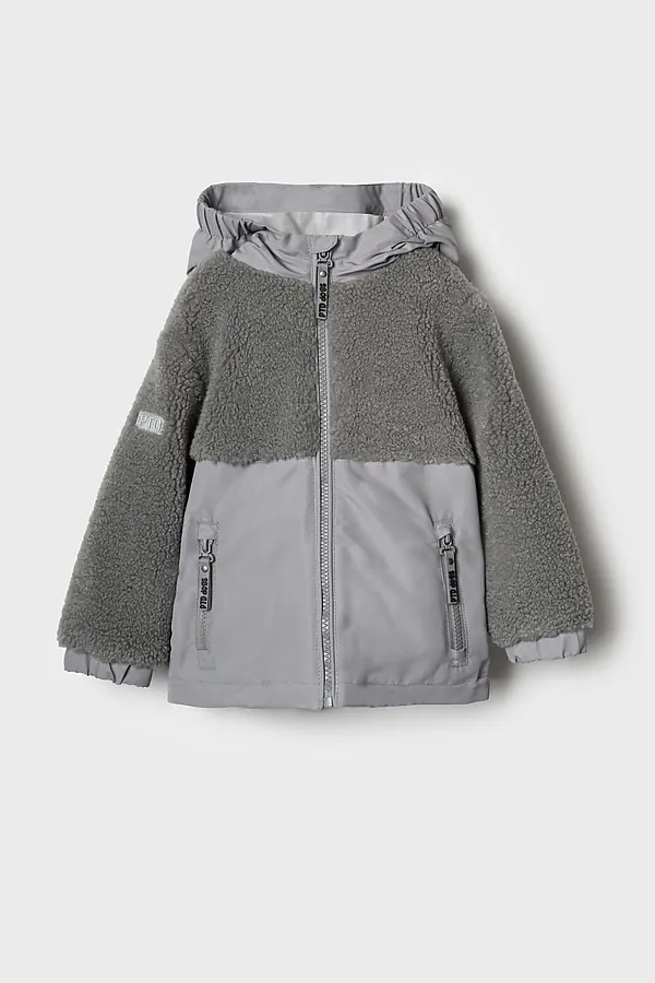 Куртка детская для мальчиков (ветровка) PLAYTODAY, серый - фото 2