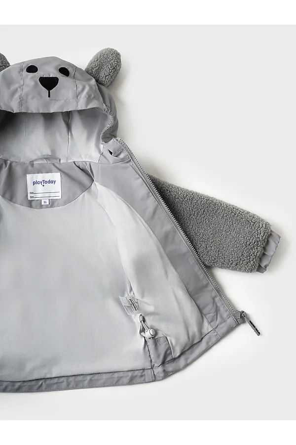 Куртка детская для мальчиков (ветровка) PLAYTODAY, серый - фото 2