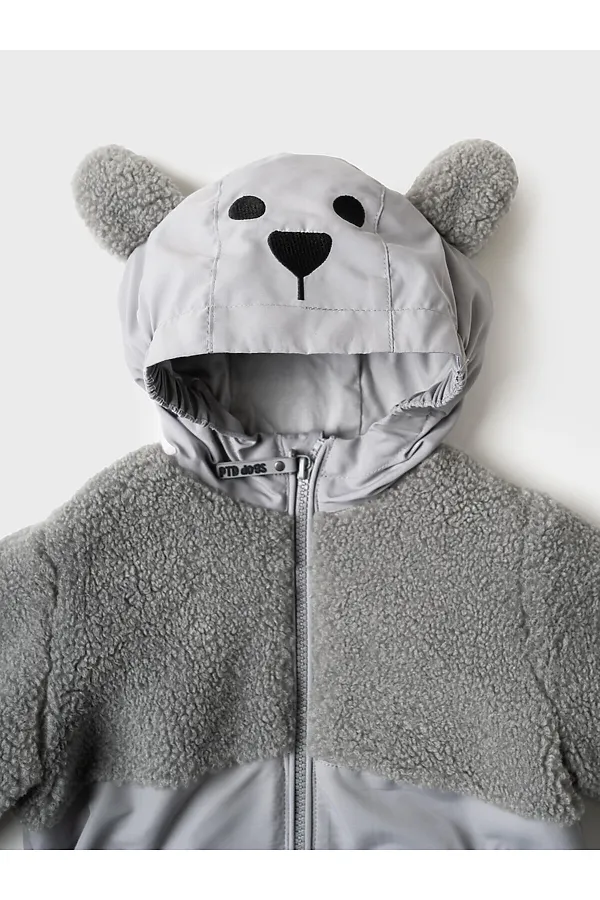 Куртка детская для мальчиков (ветровка) PLAYTODAY, серый - фото 2