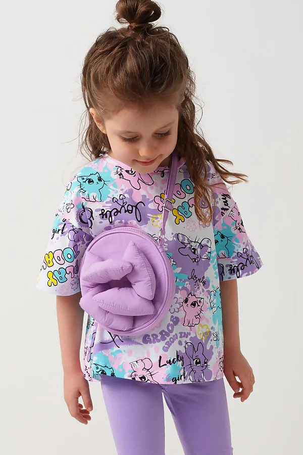 Сумка для девочек PLAYTODAY, сиреневый - фото 2