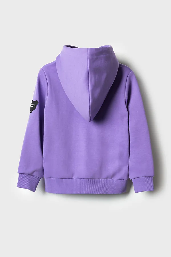 Толстовка трикотажная для девочек PLAYTODAY, сиреневый - фото 2