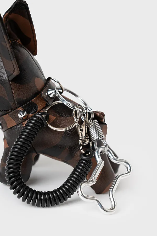 Брелок для девочек PLAYTODAY, коричневый,черный - фото 2