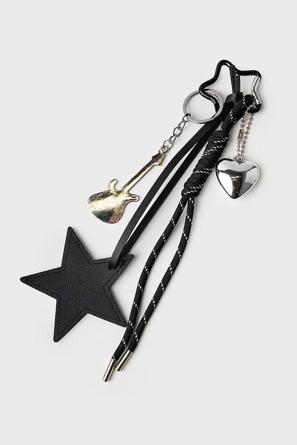 Брелок для девочек PLAYTODAY, черный - фото 2