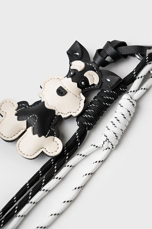 Брелок для девочек PLAYTODAY, черный,белый - фото 2