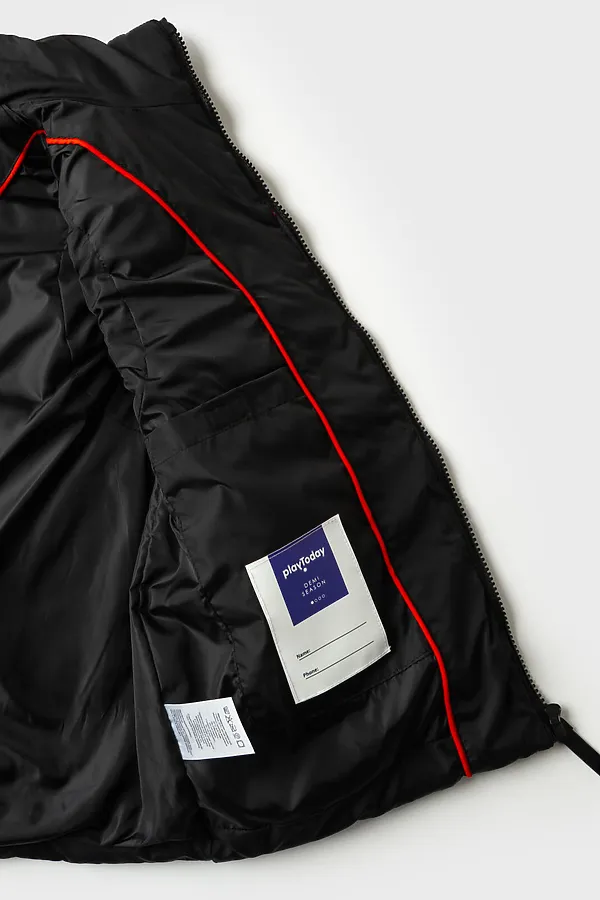 Жилет текстильный с полиуретановым покрытием для мальчиков PLAYTODAY, белый,черный,красный - фото 2