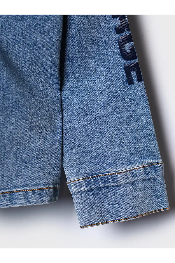 Куртка текстильная джинсовая для мальчиков PLAYTODAY, синий - фото 2