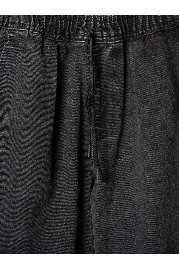 Брюки текстильные джинсовые для мальчиков PLAYTODAY, черный - фото 2