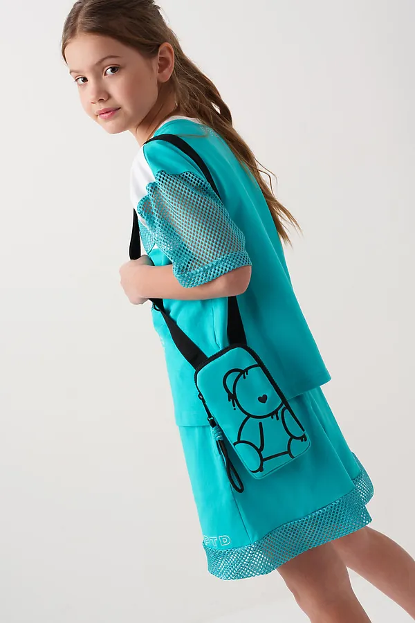 Сумка с чехлом для наушников PLAYTODAY, бирюзовый - фото 2