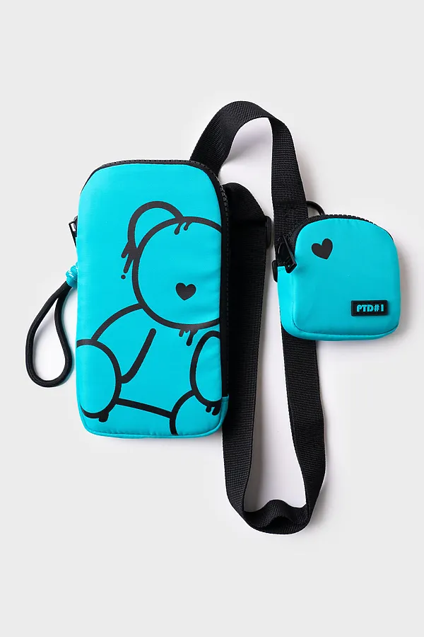 Сумка с чехлом для наушников PLAYTODAY, бирюзовый - фото 2