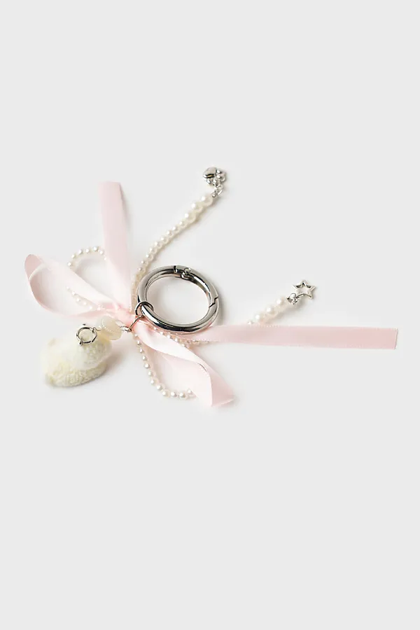 Брелок для девочек PLAYTODAY, белый,розовый - фото 2