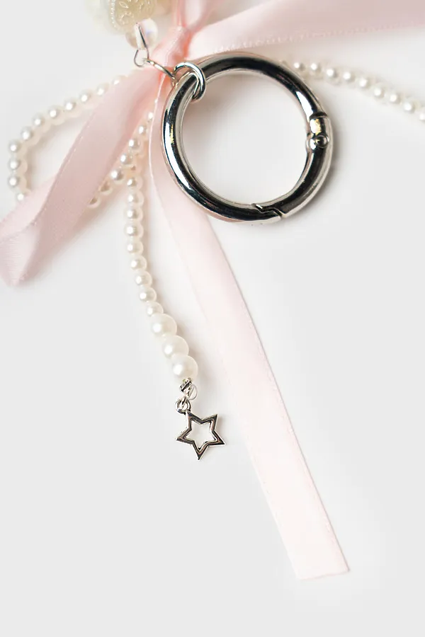 Брелок для девочек PLAYTODAY, белый,розовый - фото 2