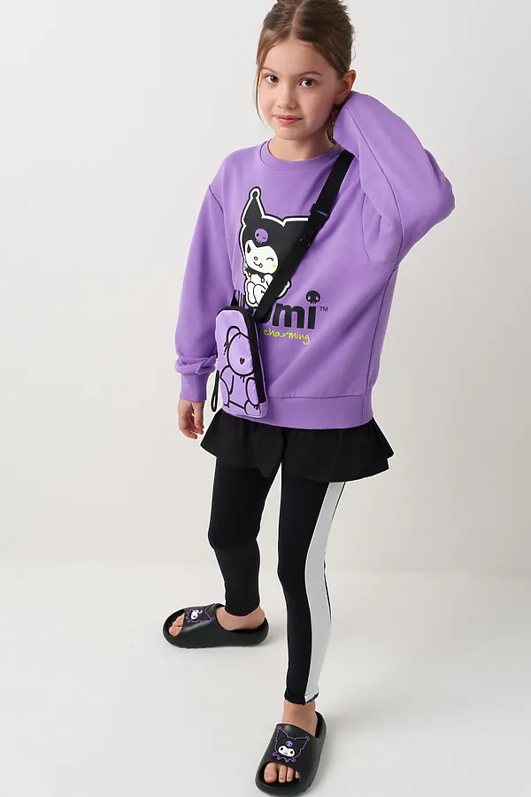 Толстовка трикотажная для девочек PLAYTODAY, сиреневый - фото 2