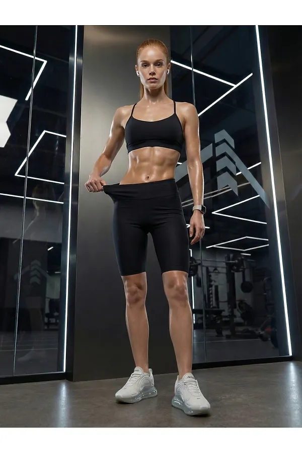 Велосипедки бифлекс женские черного цвета MTFORCE, черный - фото 2