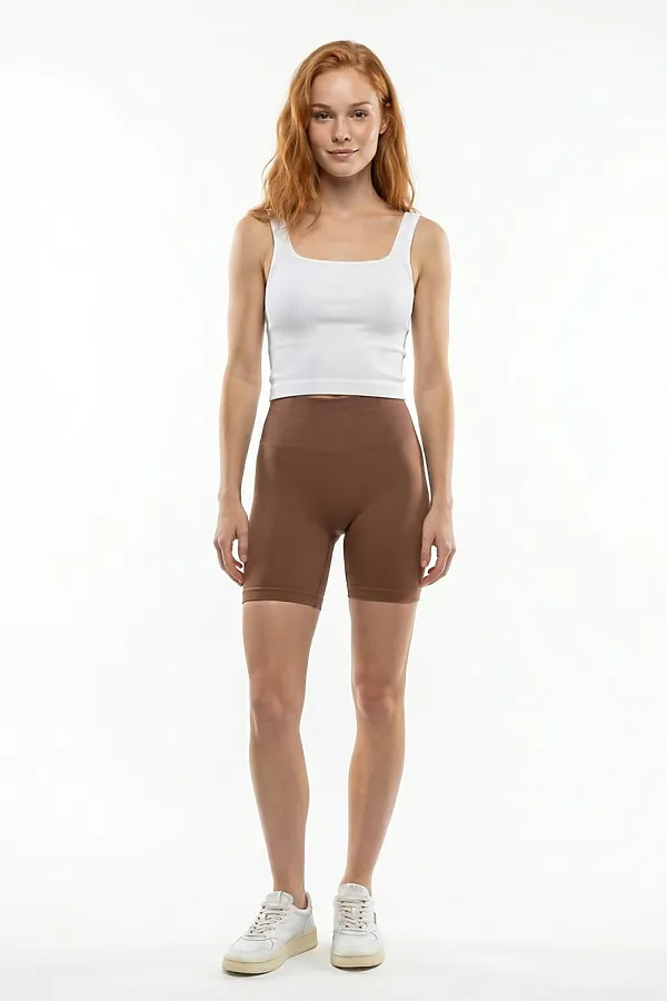 Велосипедки женские коричневого цвета MTFORCE, коричневый - фото 2