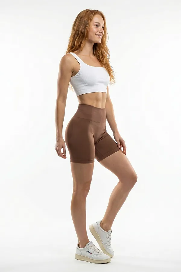 Велосипедки женские коричневого цвета MTFORCE, коричневый - фото 2