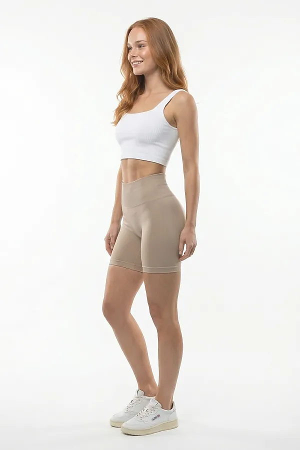 Велосипедки женские бежевого цвета MTFORCE, бежевый - фото 2