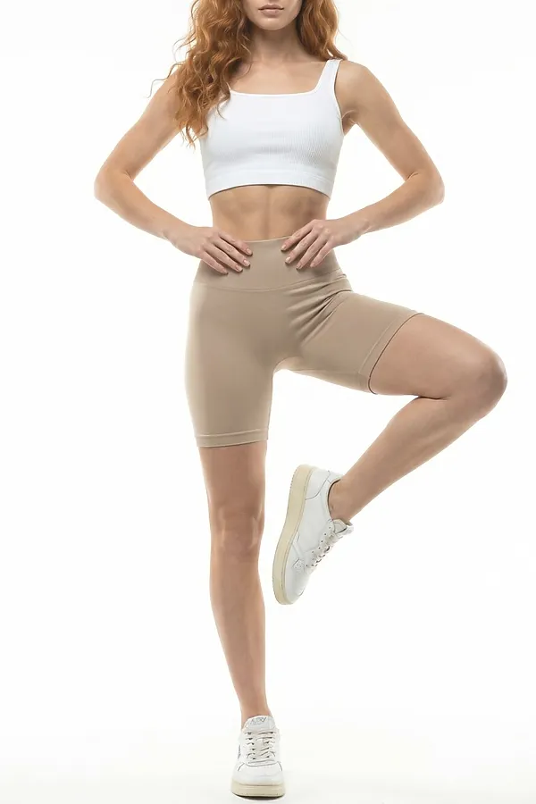 Велосипедки женские бежевого цвета MTFORCE, бежевый - фото 2