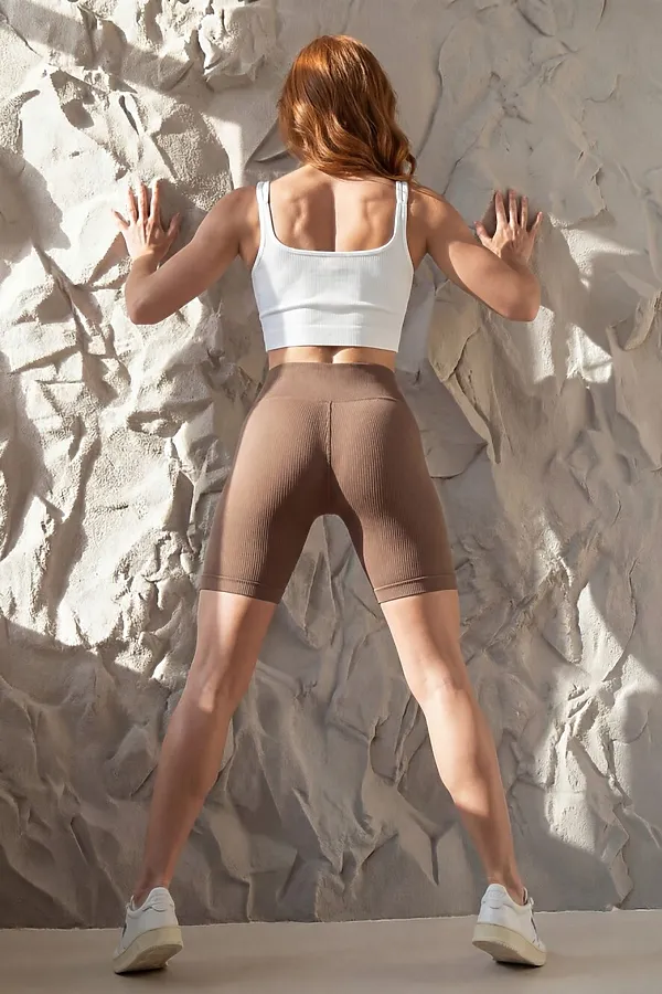 Велосипедки женские коричневого цвета MTFORCE, коричневый - фото 2