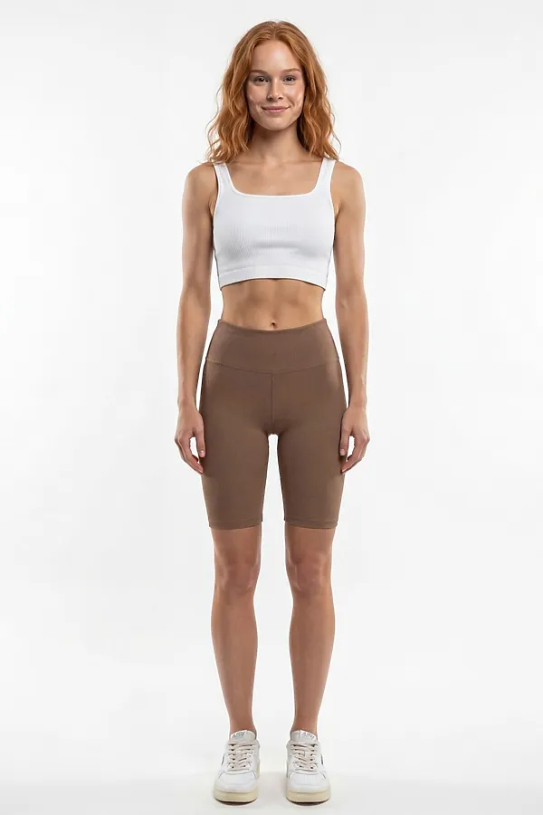 Велосипедки женские коричневого цвета MTFORCE, коричневый - фото 2