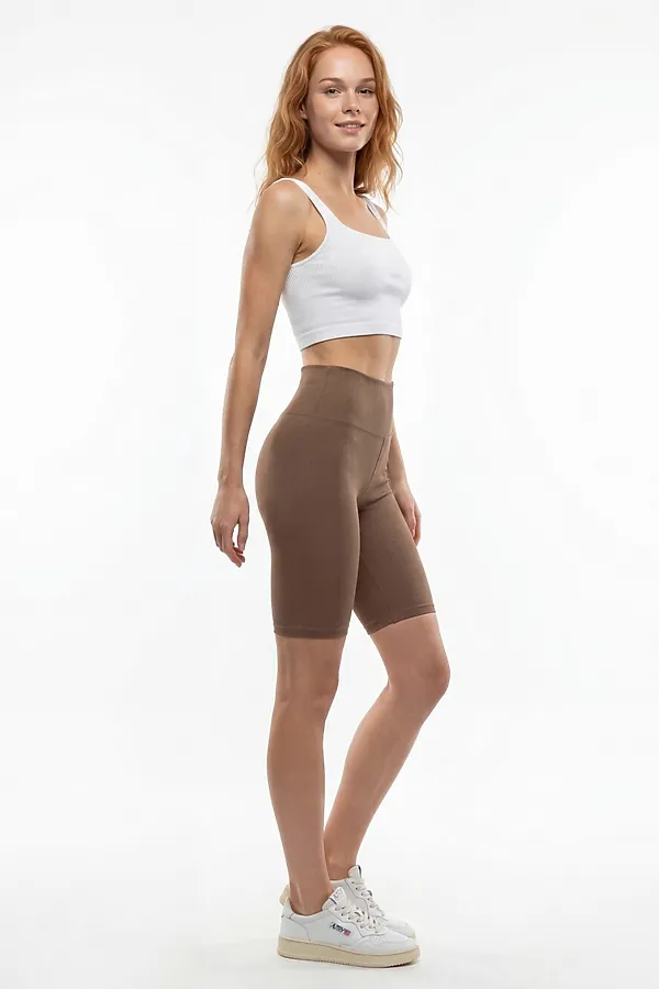 Велосипедки женские коричневого цвета MTFORCE, коричневый - фото 2