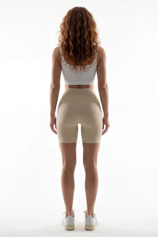 Велосипедки женские бежевого цвета MTFORCE, бежевый - фото 2