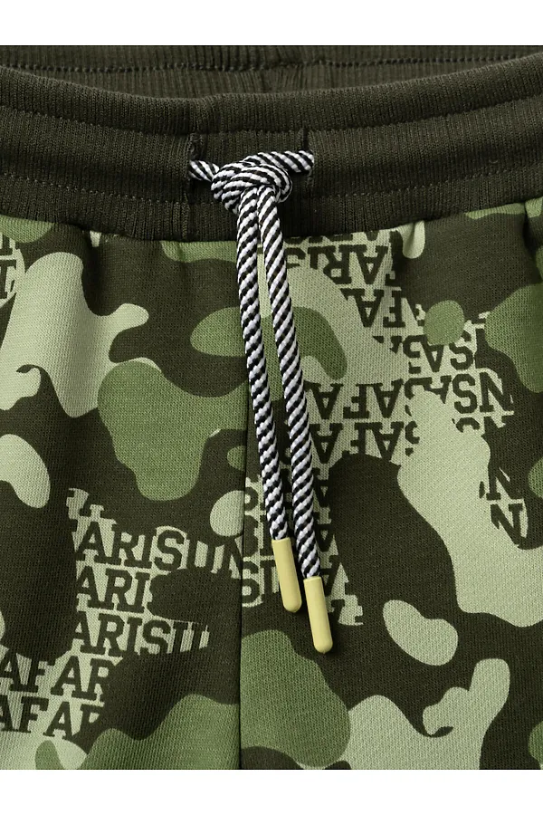 Брюки трикотажные для мальчиков PLAYTODAY, темно-зеленый,зеленый,светло-зеленый - фото 2