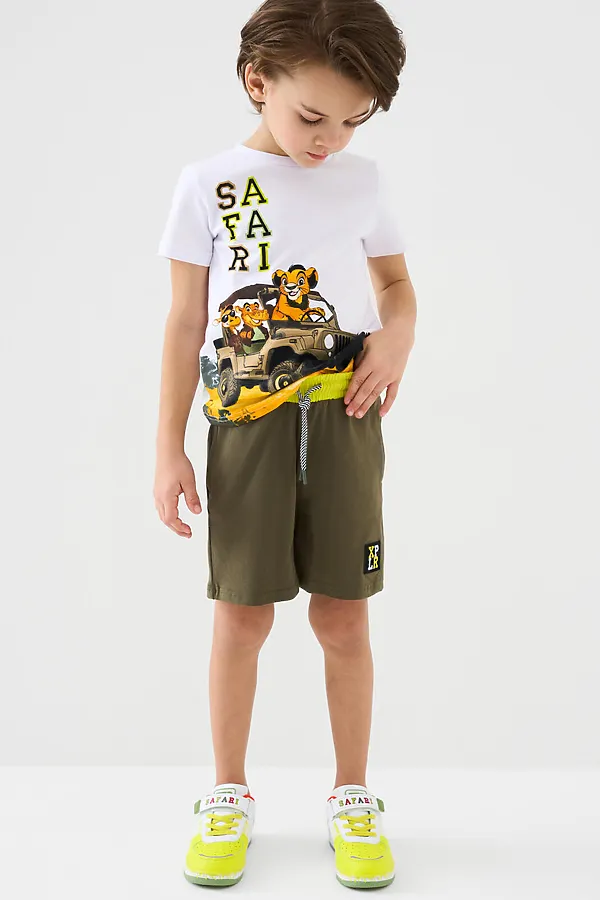 Фуфайка трикотажная для мальчиков (футболка) PLAYTODAY, белый - фото 2