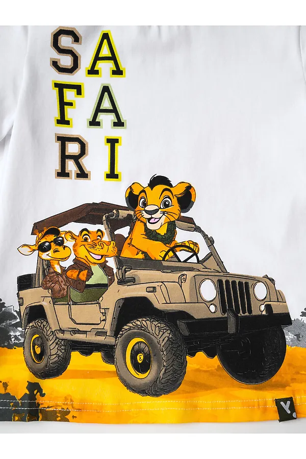 Фуфайка трикотажная для мальчиков (футболка) PLAYTODAY, белый - фото 2