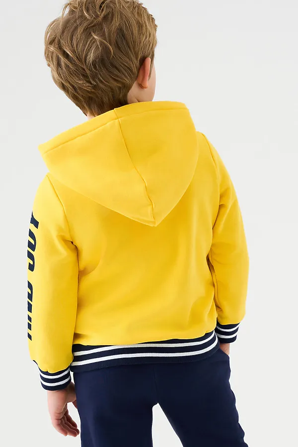 Толстовка трикотажная для мальчиков PLAYTODAY, жёлтый - фото 2