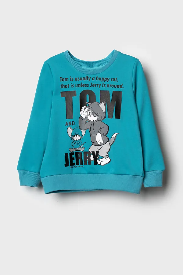 Толстовка трикотажная для мальчиков PLAYTODAY, голубой - фото 2