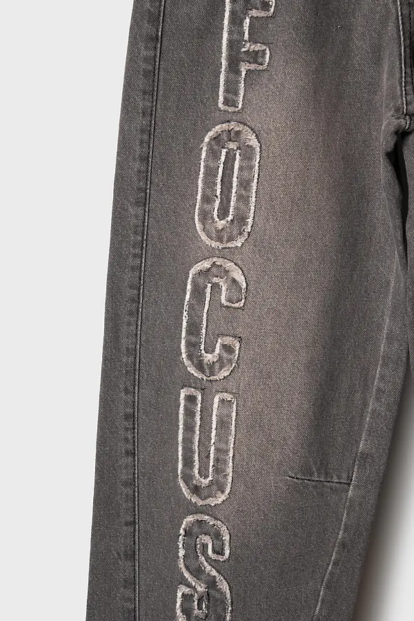 Брюки текстильные джинсовые для мальчиков PLAYTODAY, черный - фото 2