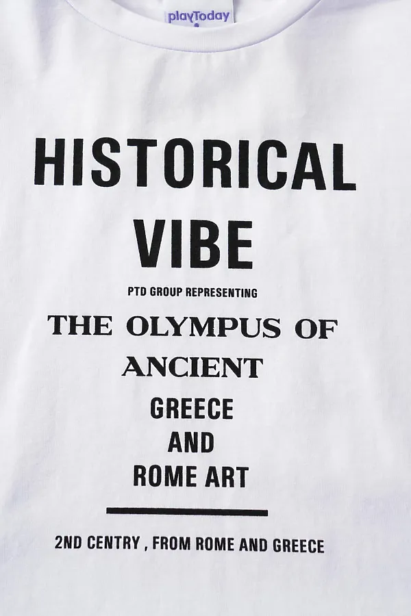 Фуфайка трикотажная для девочек (футболка) PLAYTODAY, белый - фото 2