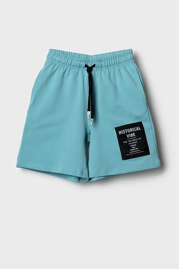 Шорты трикотажные для девочек PLAYTODAY, голубой - фото 2