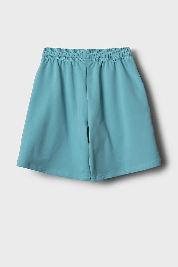 Шорты трикотажные для девочек PLAYTODAY, голубой - фото 2