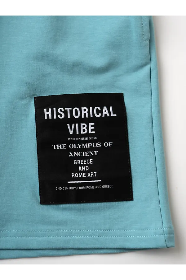 Шорты трикотажные для девочек PLAYTODAY, голубой - фото 2