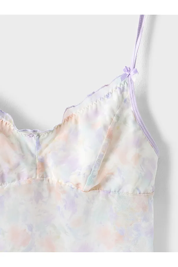 Комплект бельевой женский (топ, шорты) MARK FORMELLE, абстракция на белом - фото 2