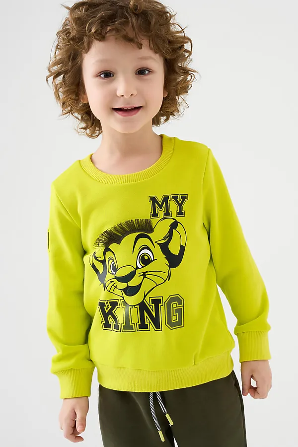 Толстовка трикотажная для мальчиков PLAYTODAY, светло-зеленый - фото 2