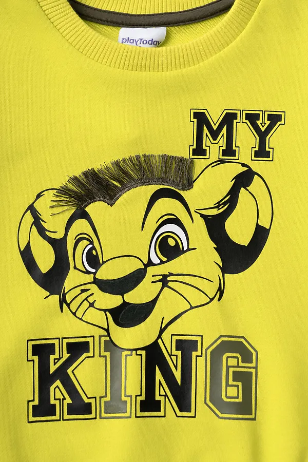 Толстовка трикотажная для мальчиков PLAYTODAY, светло-зеленый - фото 2