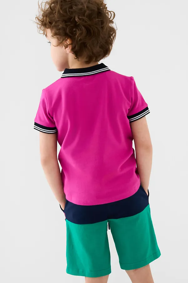 Шорты трикотажные для мальчиков, 2 шт в комплекте PLAYTODAY, тёмно-синий,зеленый,малиновый - фото 2