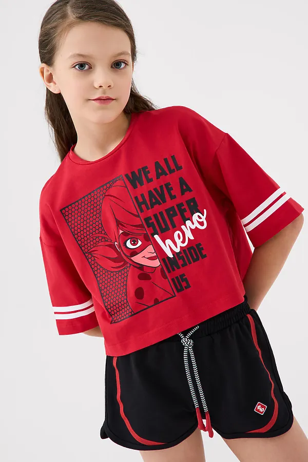 Шорты трикотажные для девочек, 2 шт в комплекте PLAYTODAY, белый,черный - фото 2