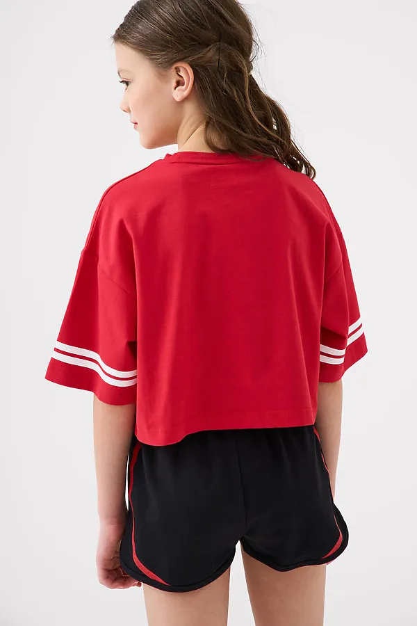 Шорты трикотажные для девочек, 2 шт в комплекте PLAYTODAY, белый,черный - фото 2