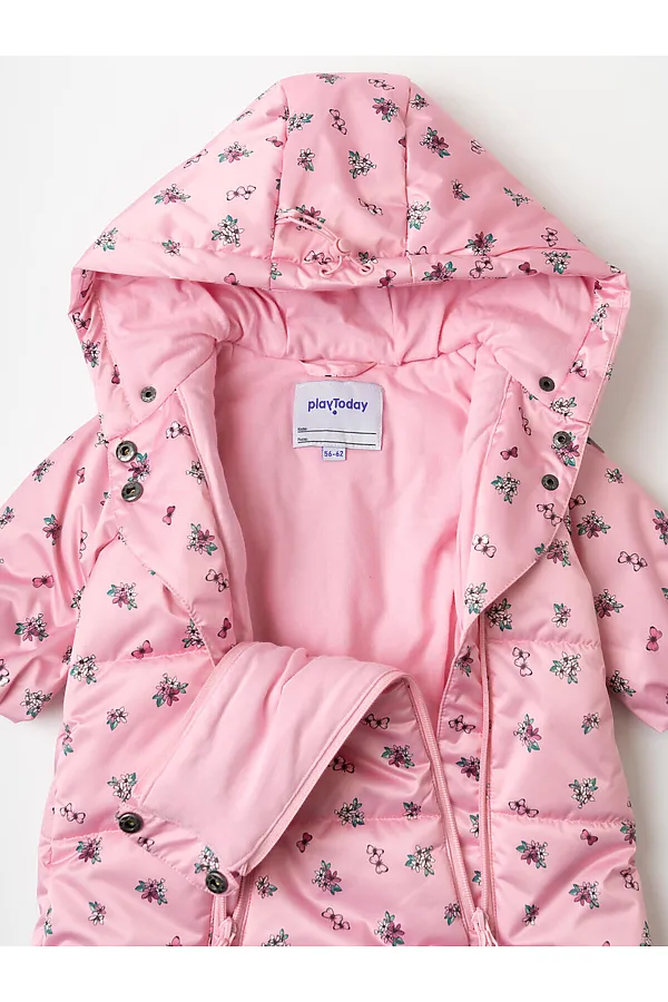 Конверт детский текстильный с полиуретановым покрытием для девочек PLAYTODAY, разноцветный - фото 2