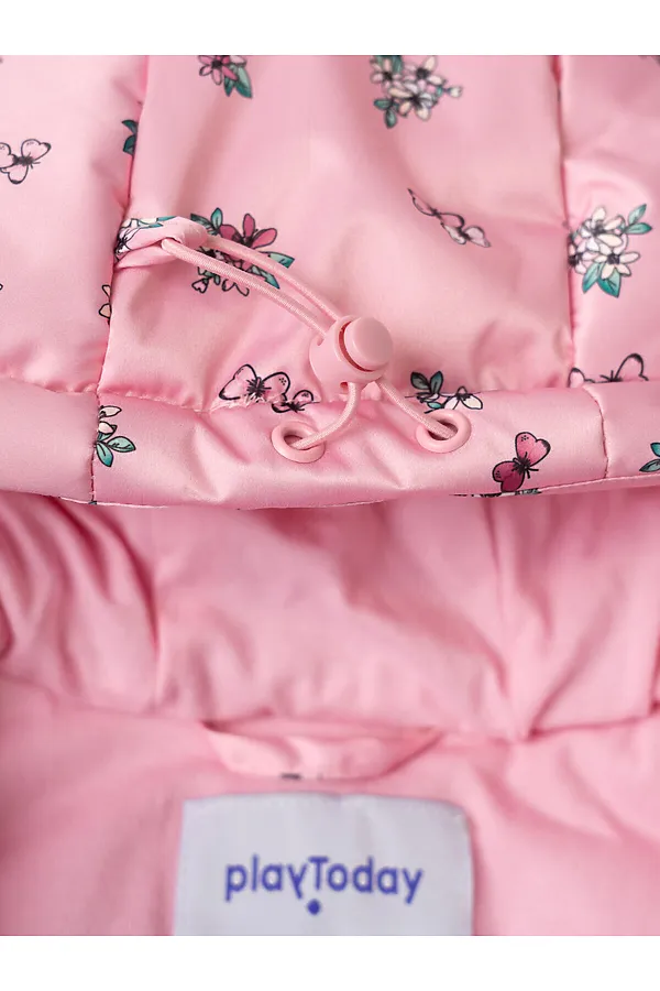 Конверт детский текстильный с полиуретановым покрытием для девочек PLAYTODAY, разноцветный - фото 2