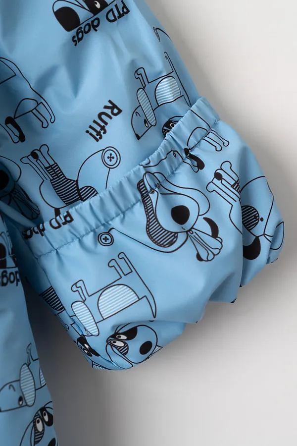 Конверт детский текстильный с полиуретановым покрытием для мальчиков PLAYTODAY, белый,голубой,черный - фото 2