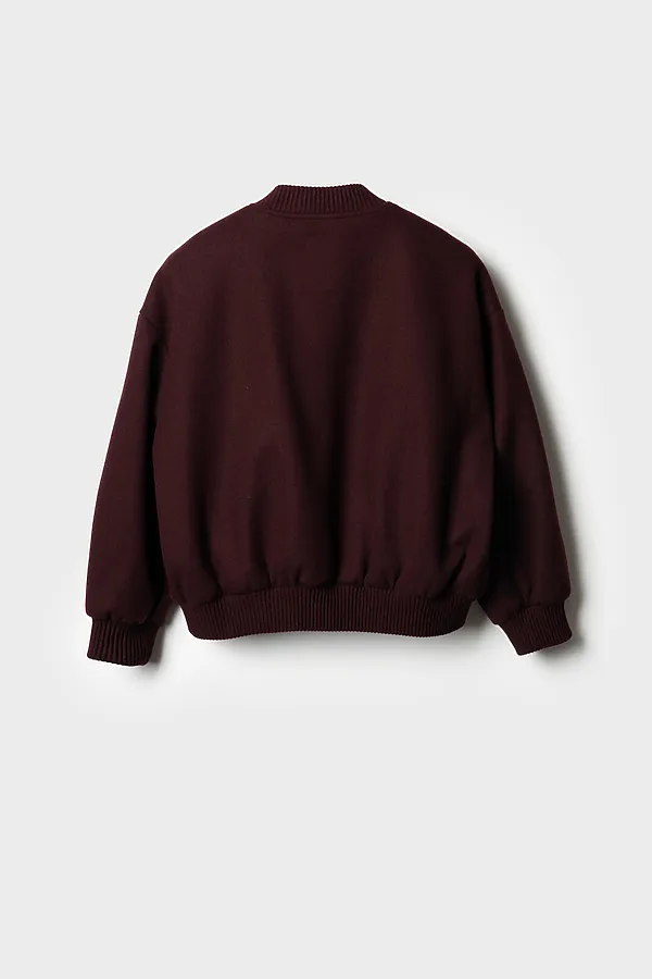 Куртка текстильная для девочек (бомбер) PLAYTODAY, бордовый - фото 2