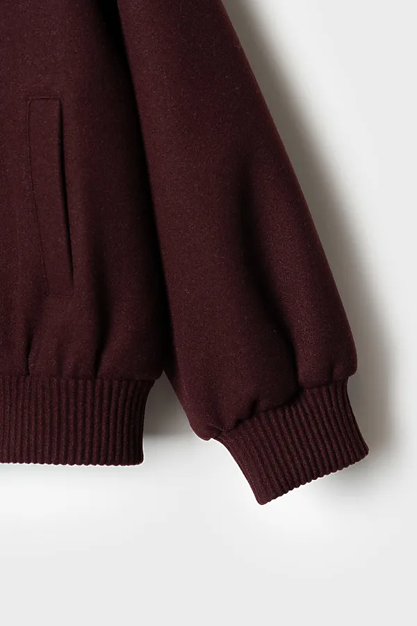 Куртка текстильная для девочек (бомбер) PLAYTODAY, бордовый - фото 2