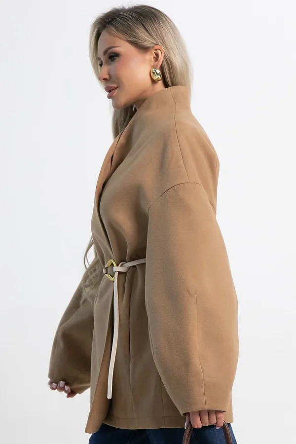 Пальто Мелания LADY TAIGA, кэмел - фото 2