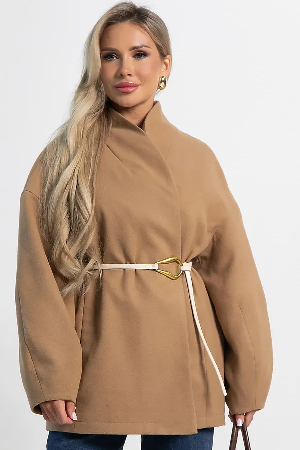 Пальто Мелания LADY TAIGA, кэмел - фото 2