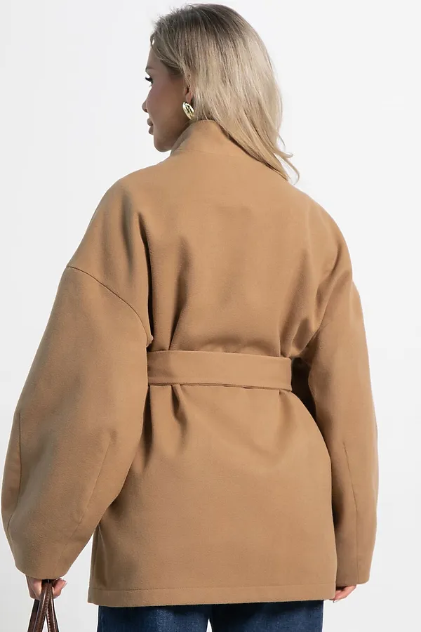 Пальто Мелания LADY TAIGA, кэмел - фото 2